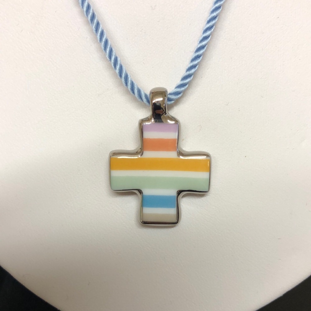 Bernardaud Baya Eau Cross Pendant